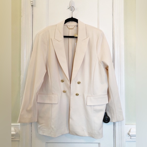 NWT NEW  Chico’s Ponte Blazer in English Cream - Picture 4 of 8